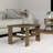 Rustic Coffee Table with Wall-Mount Option, Antique Walnut Finish, 23.6 x 14.6 x 14.6 inches | 100% Melamine Coated Particle Board, 0.71 inches Thick | Features Multiple Shelves, Stylish and Functional Design for Living Room-1898843965