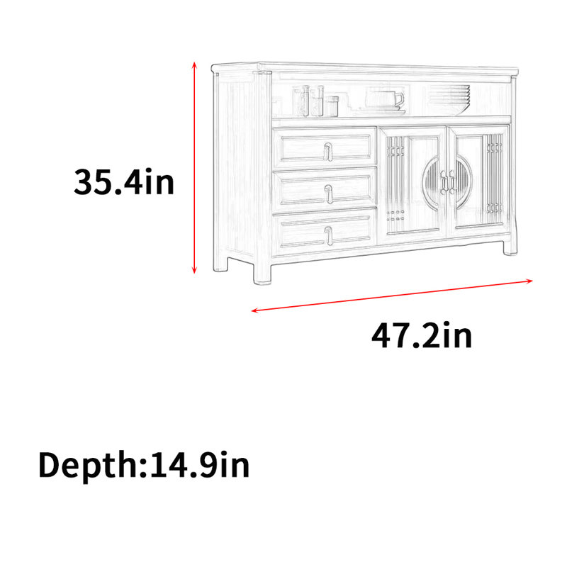 Nouveau support de rangement minimaliste moderne de style chinois