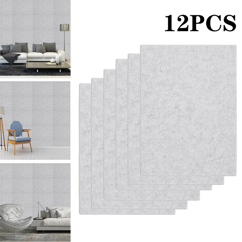 Wall sound-absorbing beveled edge felt piece