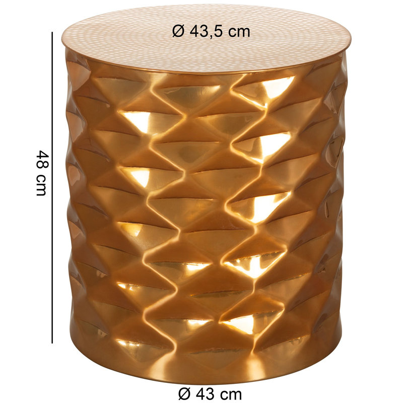 Adelene Solid Coffee Table, Gold