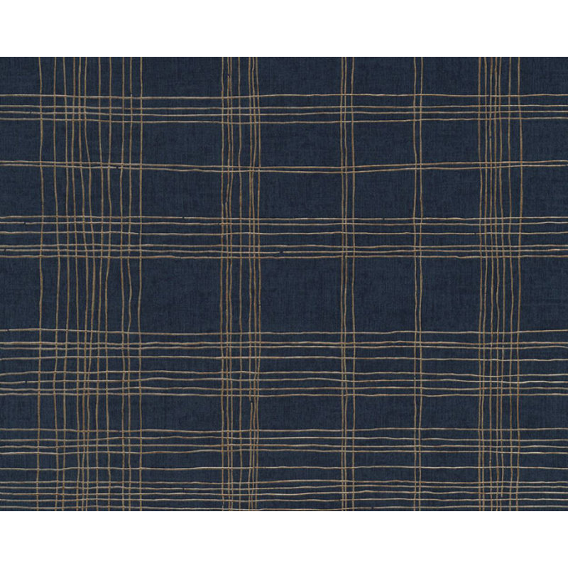 Vose Abstract Double Roll, Blue/Black/Gold