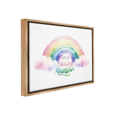 «Inspirational Chassing Rainbows» par Amanda Greenwood sur toile