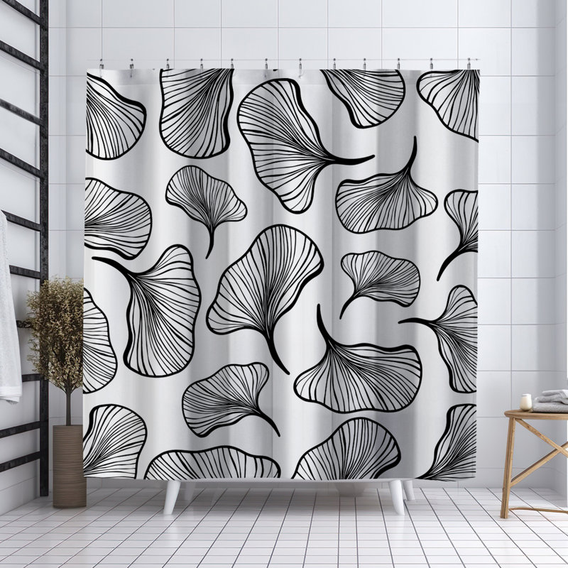 Coco Shower Curtain, Black