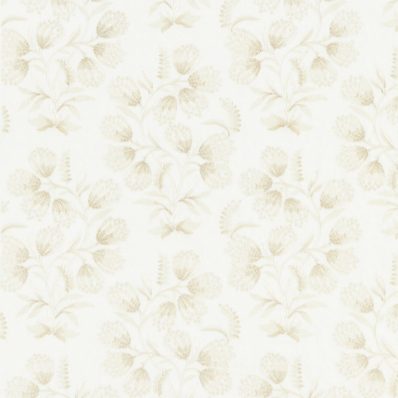 Pacifica Hana Embroidery Fabric, Oat