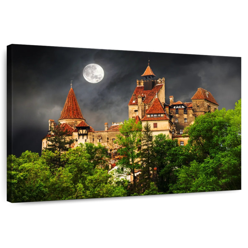 Lilie Moonlit Dracula Castle, 32" H x 48" W