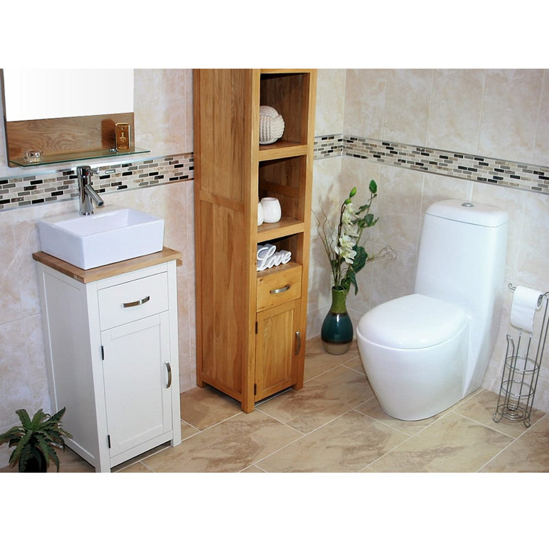 Benito 400mm Single Bathroom Vanity with Vessel Ceramic Basin