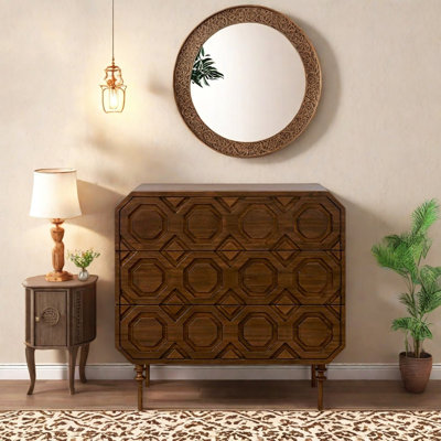 Chinese Style Solid Wood Entryway Cabinet