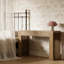 Console durable en MDF brun, style campagnard pour canapé et couloir