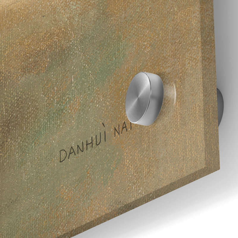  'Tres Chic Poppies' by Danhui Nai Acrylic Glass Wall Art, 24" x 24", H 36 po x l 36 po x P 0,2 po