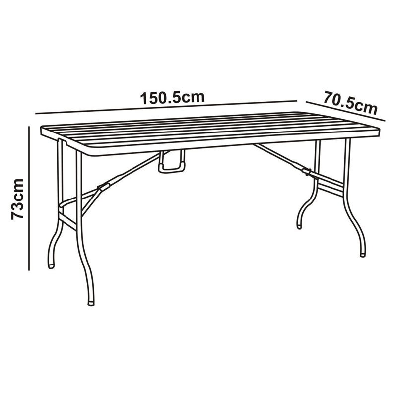 Puaina 70.5cm Rectangular Folding Table