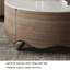 Italian round microcrystalline stone coffee table