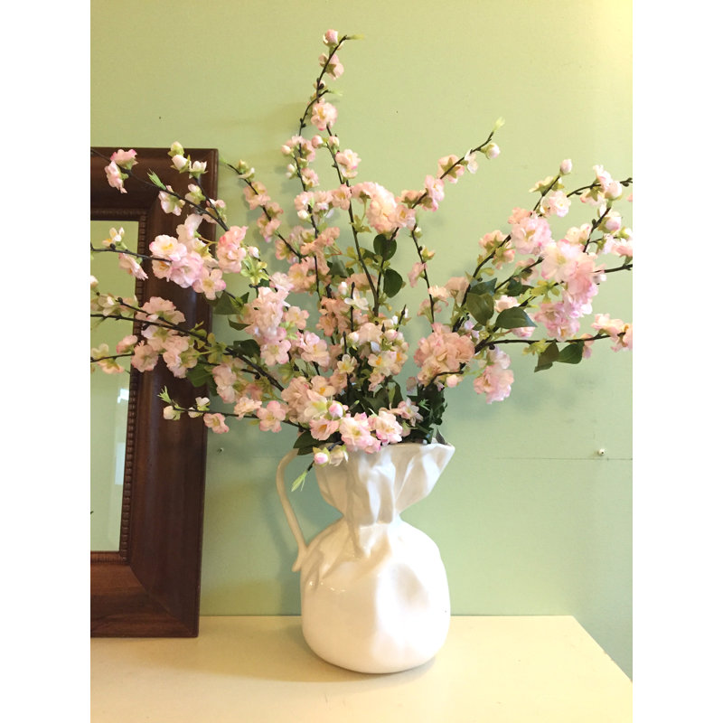 Branche de pulvérisation en fleur 6 pièces, Rose clair