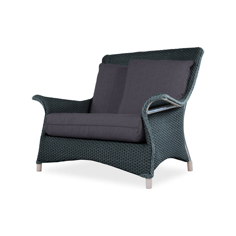 Mandalay Outdoor Lounge Chair, Loveboat Mint, Hickory