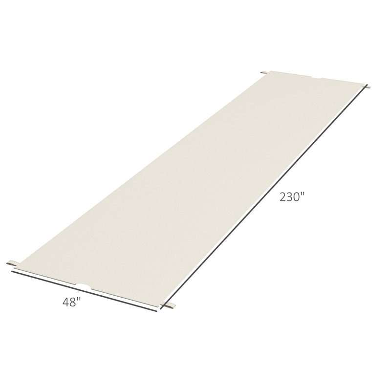 2Pcs Pergola Canopy Replacement, Khaki - Cover, Compatible With 10 X 11.8Ft Pergola, Quick And Straightforward Install Fits Effortless Setup