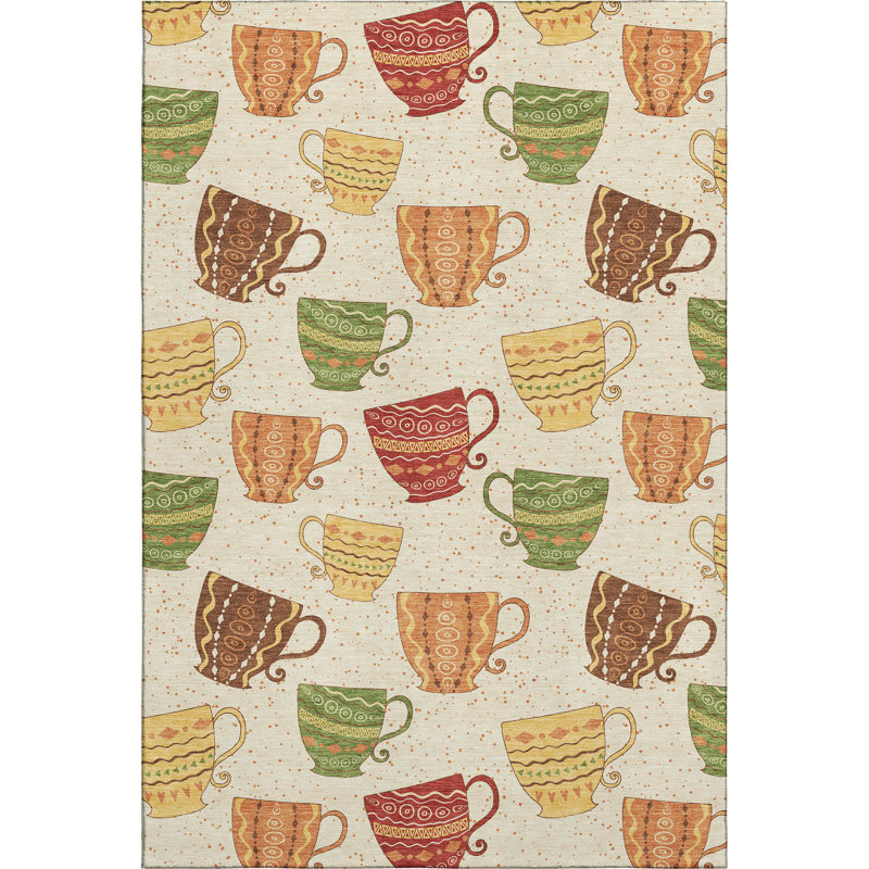 Premium Machine Washable Cerrito AMF170 Multi Rug, Rectangle 9' x 12'