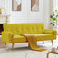 72" Mid-Century Style Linen Fabric Chesterfield Sofa 72".-1947667617