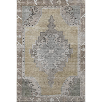Premium Machine Washable Lubbers AMF1731 Global Rug