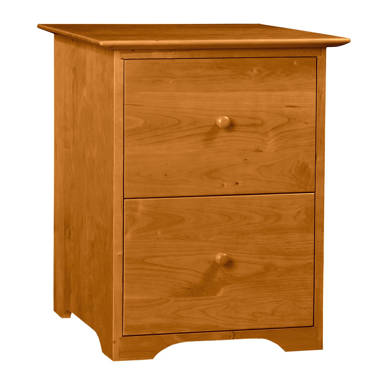 Symple Stuff 2 Drawer Mobile Filing Cabinet; Natural Maple