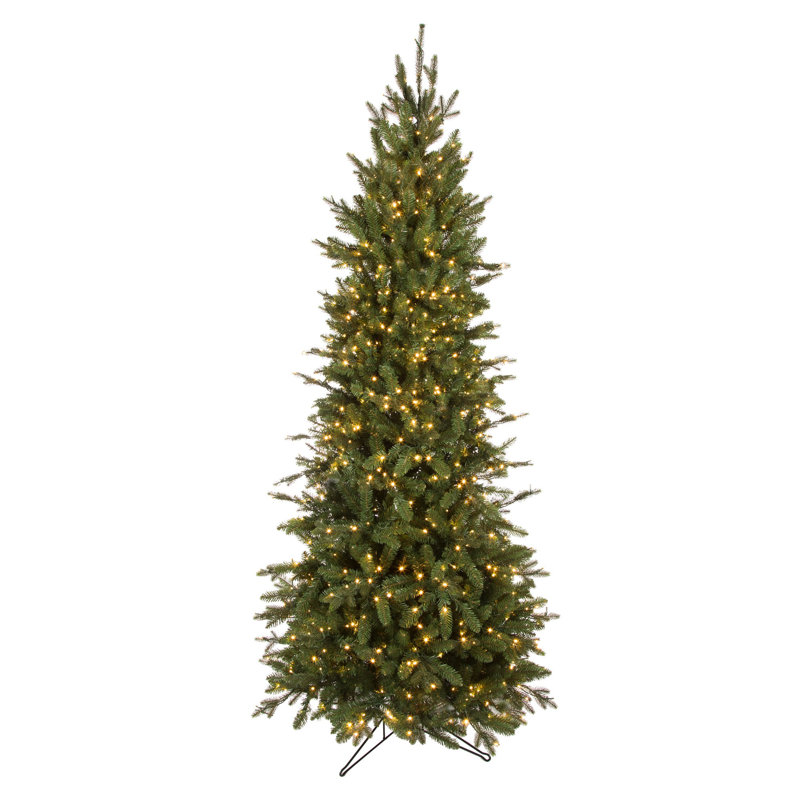 Lighted Artificial Fir Christmas Tree, 7.5'