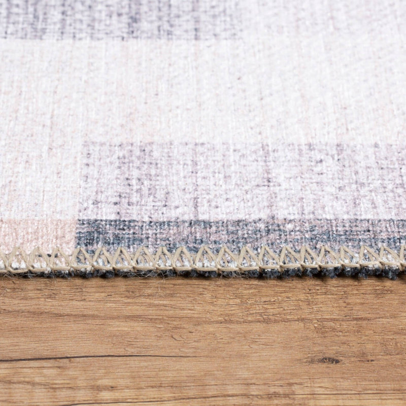 Premium Machine Washable Carpet, 4.6 x 6.2 Feet, 100% Polyester, 1850 g/m² | Pile Height: 0.2 Inches | Eco-Friendly Recycled Poly Cotton Underside | Perfect for Living Room, Bedroom, and High-Traffic Areas