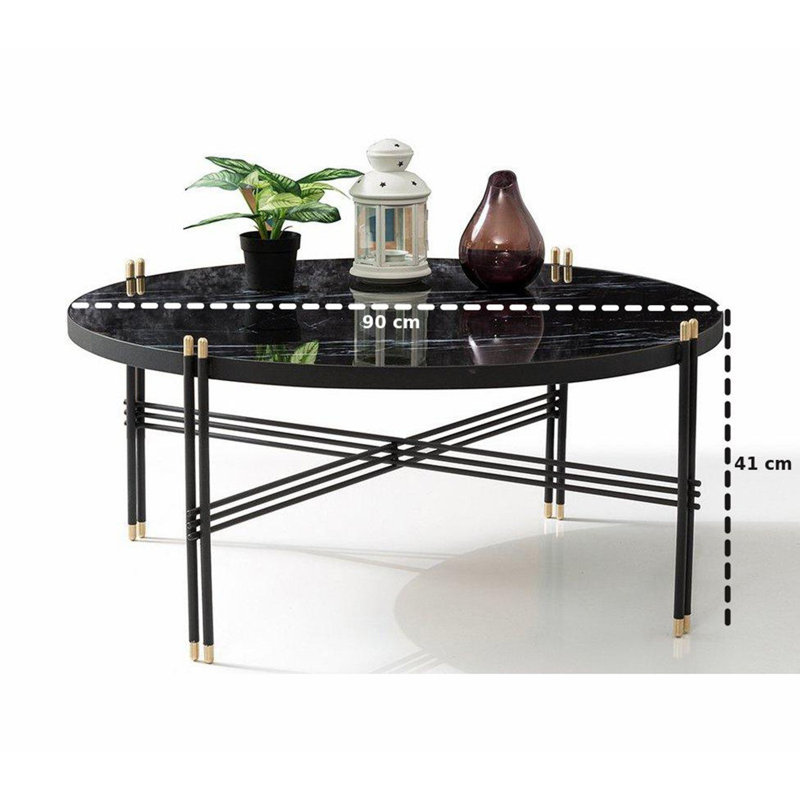 Table basse Dority, Noir