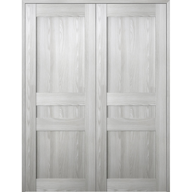 Porte française Avon 07 2R, Chêne, 47,75 po x 79,38 po, Réversible