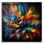 «Color Burst 3» par Rey Klimt, art mural en verre acrylique-2113981962