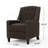 Classic Coffee Fabric Push Back Chair-125915706