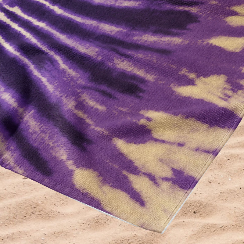 NCAA Psychedelic Beach Towel, Soft Vibrant College Pool Towel, 30 x 60 Inches, Washington Huskies