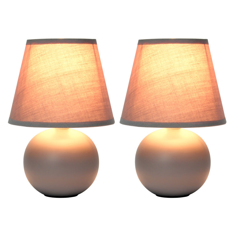 Ceramic Table Lamp, Grey