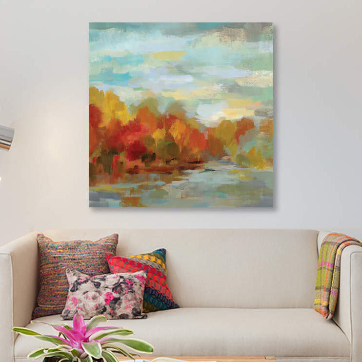 «Octave Dreamscape», reproduction sur toile, H 37 po x l 37 po x P 1,5 po, Pas de tapis, Toile tendue