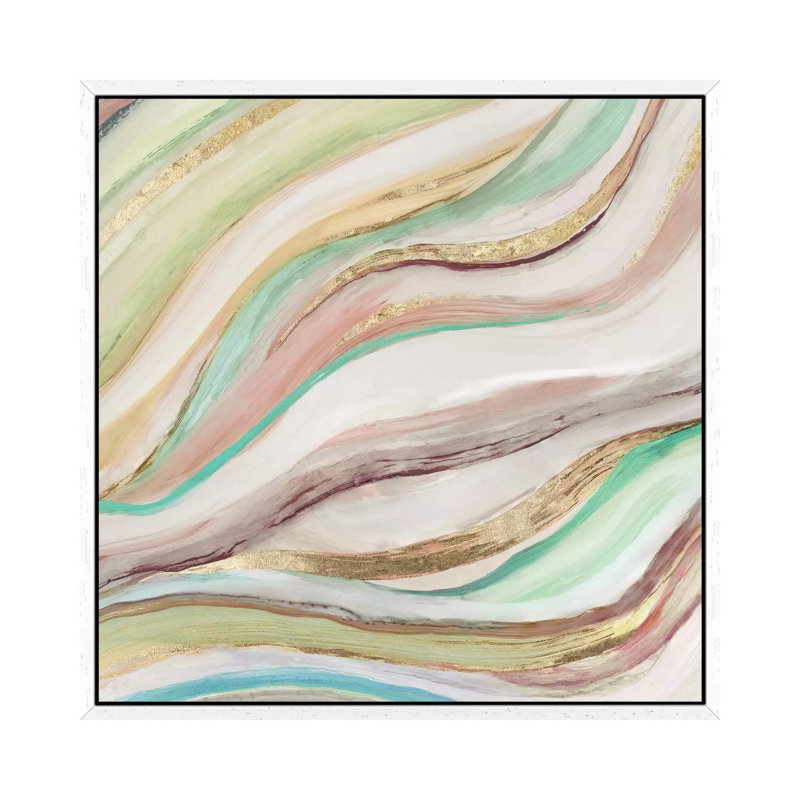 Pastel Waves II by Tom Reeves - Gallery-Wrapped Canvas Giclée on Canvas, White Framed, 66.04 cm H x 66.04 cm W