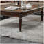 Table basse espresso avec pieds tournés