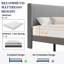 Structure de lit simple avec tête de lit ajustable, lit plateforme tapissier en velours-1584971108-1598299898