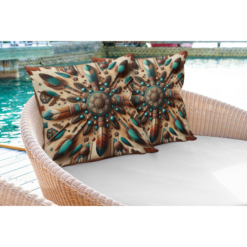 Ensemble de 2 housses de coussin Ambesonne, Carré, H 18 po x l 18 po