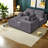 Spacious 104" Modular Sofas, Plush Fabric Modern Living Room Couch