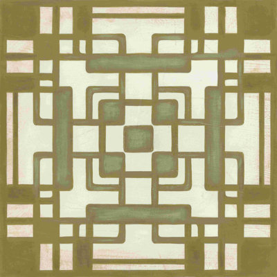 " Non-Embellished Deco Tile III " by June Erica Vess
