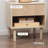 Bedroom Nightstand Set of 2, Side Table with Storage Shelf, Drawer