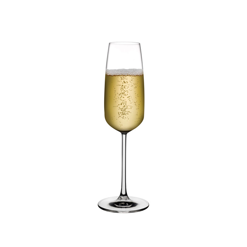Ensemble de 2 verres à champagne en cristal sans plomb Mirage