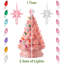 Arbre de Noël en céramique peint à la main, arbre illuminé de 15 pouces avec 128 lumières multicolores et 2 étoiles-159458452