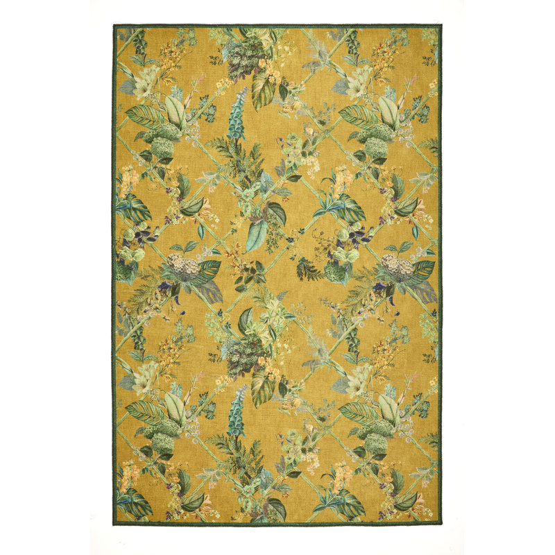 Geometric Digitally Printed 100% Polyester Area Rug, Rectangle 185 x 290 cm