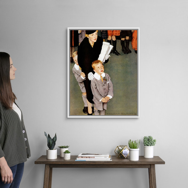 «An Audience Of One», art mural sur toile, Cadre flottant blanc, H 32 po x l 26 po x P 1,75 po