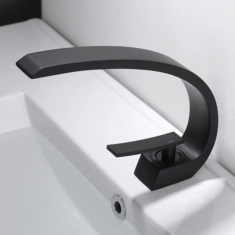 Single-handle Bathroom Faucet, Matte Black