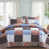 Bleu / patchwork brun est en rupture de stock