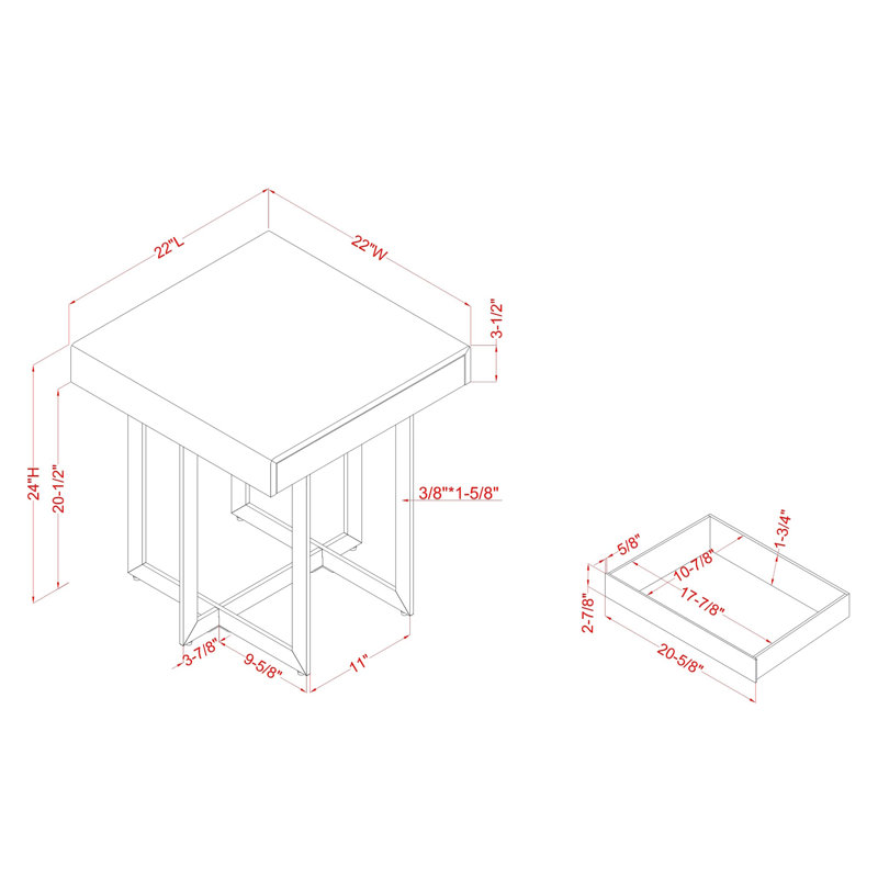 2 - Piece Living Room Table Set