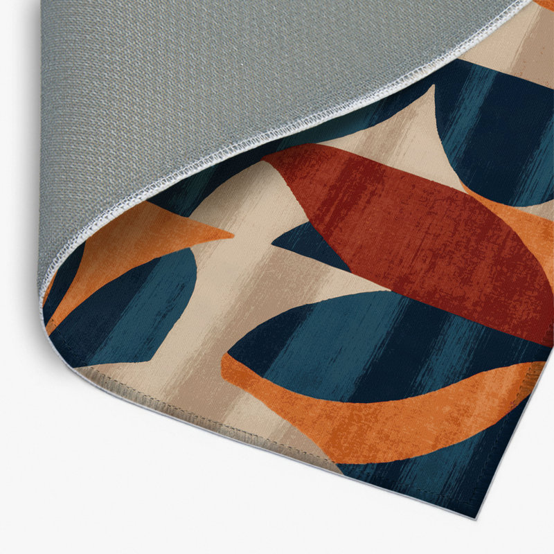 Watercolor Gray Indoor and Outdoor Area Rug, Rectangle 8' x 10'