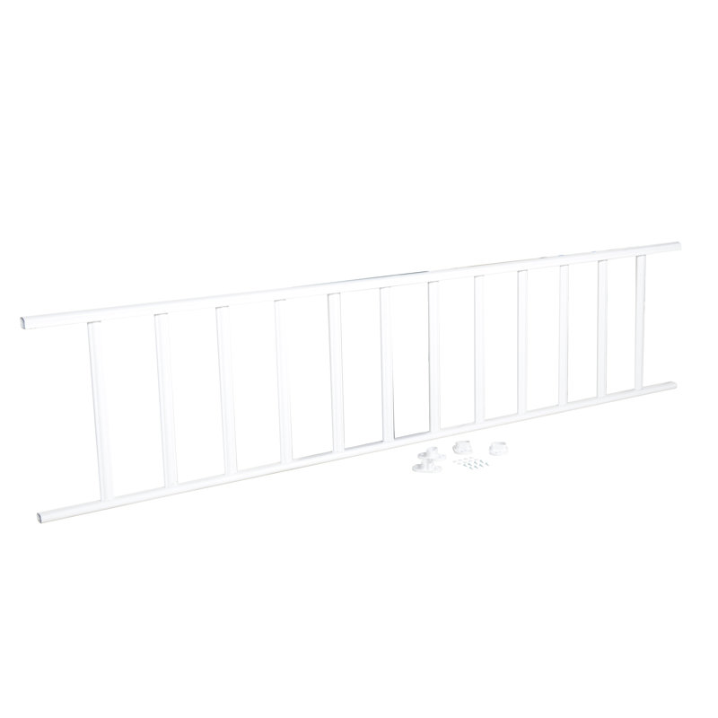 Panneau de clôture en métal H 3,5 pi x l 10 pi, Blanc