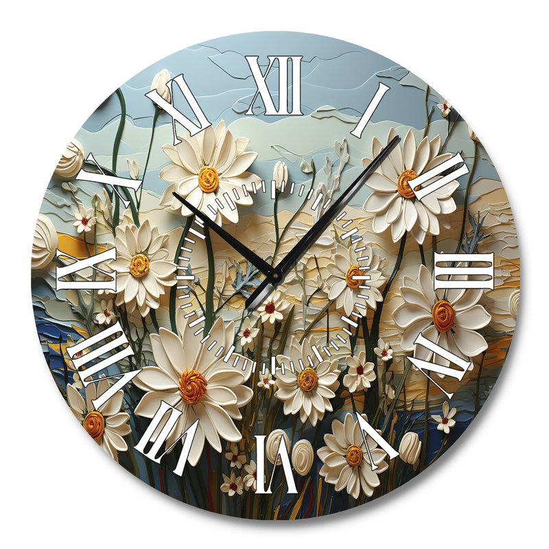 Horloge murale Daisies Daisy Delight II, Grand