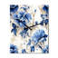 Blue Ornamental Frames Victorian Pattern VII - Floral Wall Clocks-1073278390