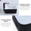 Lavabo vasque rectangulaire en céramique noir mat 19 po x 14,7 po Davivy